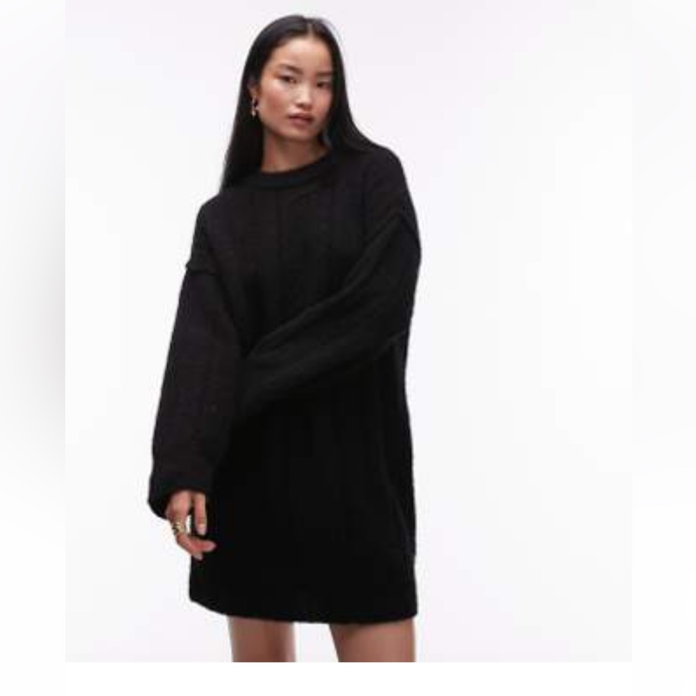 Top shot Knit Sweater dress